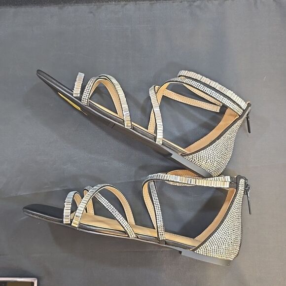 BRAND NEW THALIA SODI WOMEN'S DANA EMBELLISHED STRAPPY FLAT Flat SANDALS - Picture 10 of 16